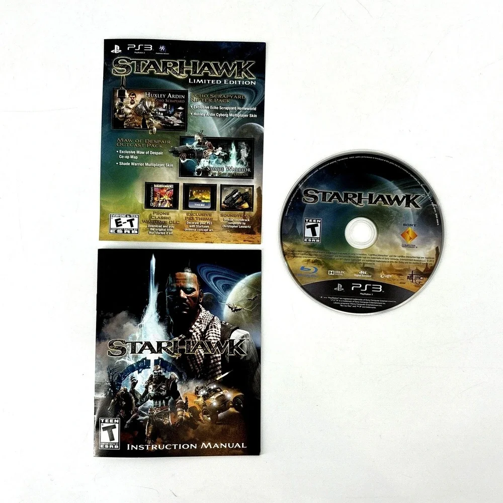Lot of 5 Sony PS3 PlayStation Video Games Starhawk, Lair, XCOM, Fallen Angel COD